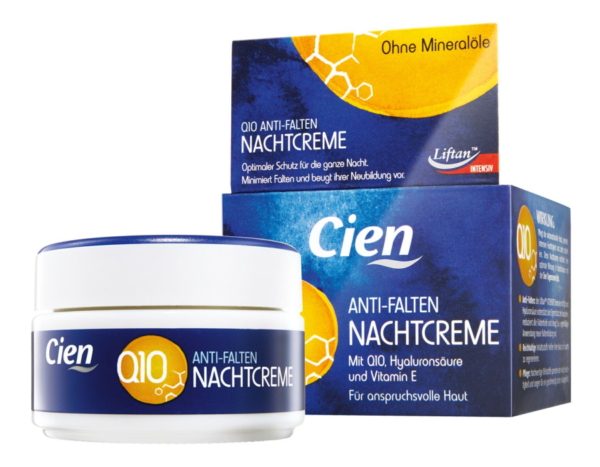 Нічний крем від зморшок Cien Anti-falten Q10 Nachtcreme Нічний крем від зморшок Cien Anti-falten Q10ночной крем от морщин Cien Anti-falten Q10 Nachtcremeночной крем от морщин Cien Anti-falten Q10 Nachtcreme