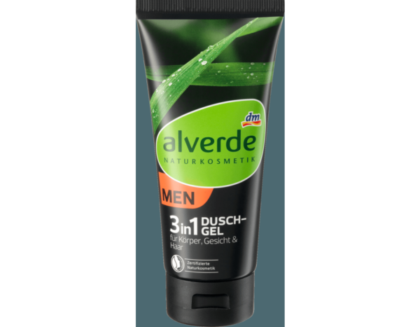 душ гель та шампунь Alverde Men Duschgel Shampoo 3in1