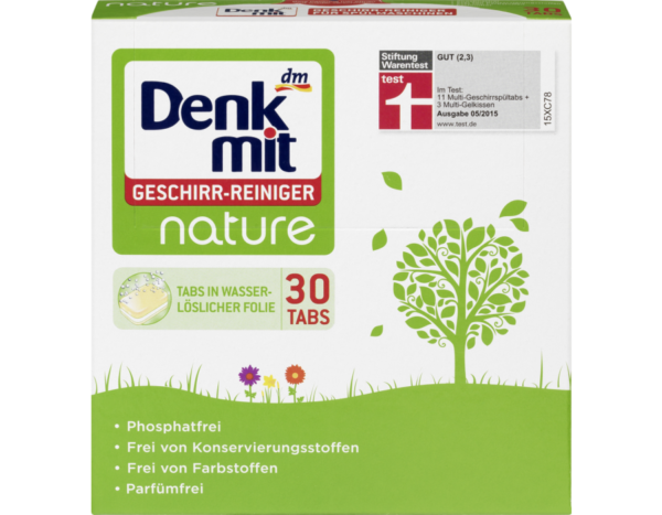 таблетки для посудомийки, без фосфатів Denkmit Geschirr-T natureтаблетки для посудомийки, без фосфатів Denkmit Geschirr-T natureтаблетки для посудомийки, без фосфатів Denkmit Geschirr-T natureтаблетки для посудомийки, без фосфатів Denkmit Geschirr-T nature