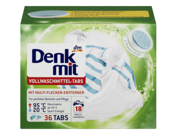 пральний порошок у таблетках Denkmit Vollwaschmittel-Tabs