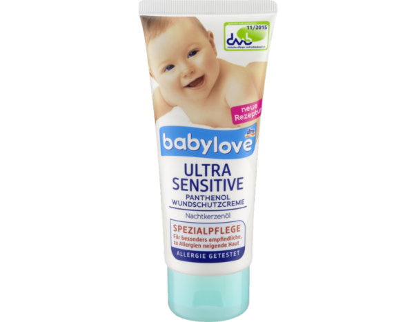 Дитячий крем для захисту шкіри babylove Ultra Sensitive Panthenol Wunschutzcremeдетский крем для защиты кожи babylove Ultra Sensitive Panthenol Wunschutzcremeдетский крем для защиты кожи babylove Ultra Sensitive Panthenol Wunschutzcreme