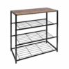 Полиця для взуття, ванної кімнати SP0051 Темний 4 полиціПолиця для взуття, ванної кімнати SP0051 Темний 4 полиці