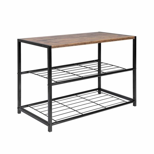 Полиця для взуття, ванної кімнати SP0051 Темний 3 полиціПолиця для взуття, ванної кімнати SP0051 Темний 3 полиці