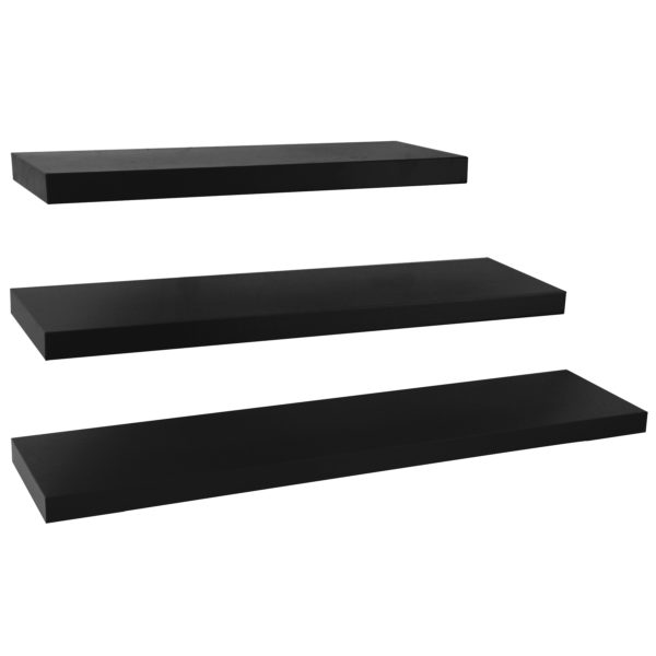 Набір із 3 настінних полиць RG9238 ЧорнийНабір із 3 настінних полиць RG9238 ЧорнийНабір із 3 настінних полиць RG9238 ЧорнийНабір із 3 настінних полиць RG9238 Чорний