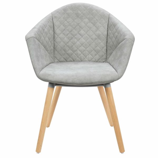 Стілець з античної шкіри BH89 (Сірий)Стілець з античної шкіри BH89 (Сірий)