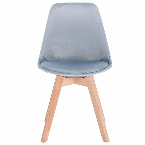 Стілець з оксамиту BH132 (Синій)Стілець з оксамиту BH132 (Синій)