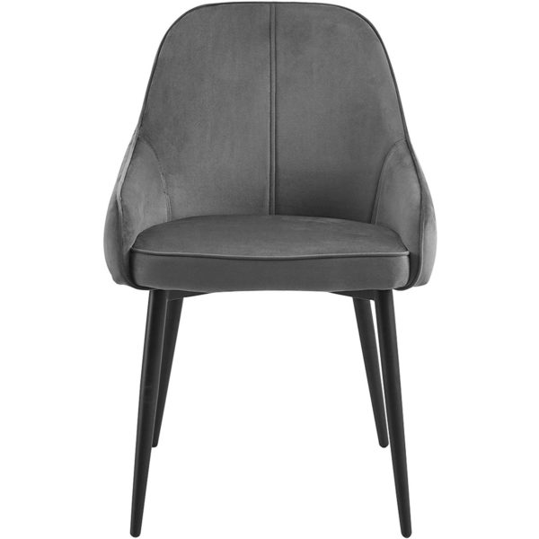 Стілець з оксамиту BH186 (Темно сірий)Стілець з оксамиту BH186 (Темно сірий)