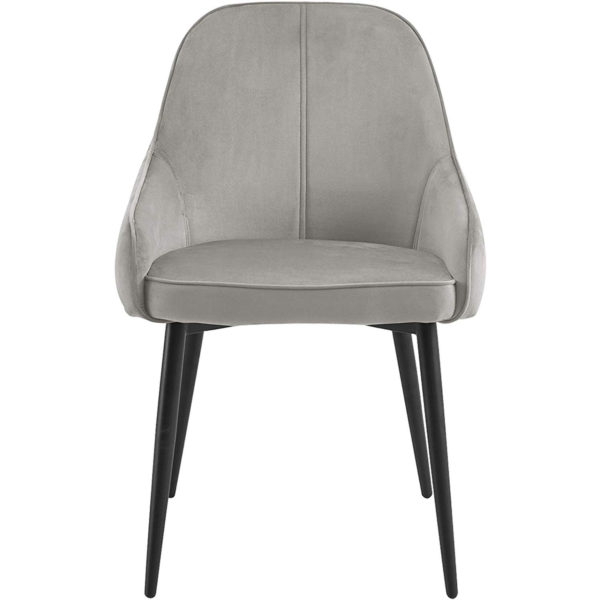 Стілець з оксамиту BH186 (Світло сірий)Стілець з оксамиту BH186 (Світло сірий)