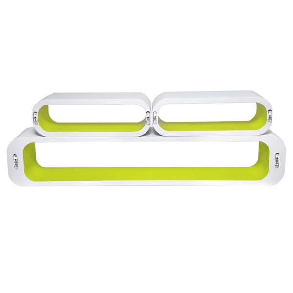 Набір із 3 настінних полиць RG9230 (Зелений)Набір із 3 настінних полиць RG9230 (Зелений)Набір із 3 настінних полиць RG9230 (Зелений)Набір із 3 настінних полиць RG9230 (Зелений)