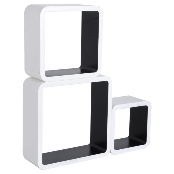 Набір із 3 настінних полиць RG9236 (Чорний)Набір із 3 настінних полиць RG9236 (Чорний)Набір із 3 настінних полиць RG9236 (Чорний)Набір із 3 настінних полиць RG9236 (Чорний)