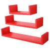 Набір із 3 настінних полиць RG9239 ЧервонийНабір із 3 настінних полиць RG9239 ЧервонийНабір із 3 настінних полиць RG9239 ЧервонийНабір із 3 настінних полиць RG9239 Червоний
