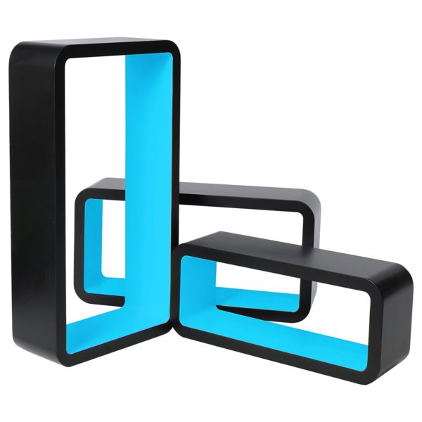 Набір із 3 настінних полиць RG9270 БлакитнийНабір із 3 настінних полиць RG9270 БлакитнийНабір із 3 настінних полиць RG9270 БлакитнийНабір із 3 настінних полиць RG9270 Блакитний