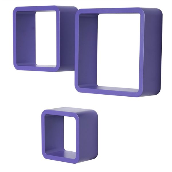 Набір із 3 настінних полиць RG9282 ФіолетовийНабір із 3 настінних полиць RG9282 ФіолетовийНабір із 3 настінних полиць RG9282 ФіолетовийНабір із 3 настінних полиць RG9282 Фіолетовий