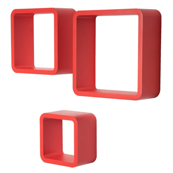 Набір із 3 настінних полиць RG9282 ЧервонийНабір із 3 настінних полиць RG9282 ЧервонийНабір із 3 настінних полиць RG9282 ЧервонийНабір із 3 настінних полиць RG9282 Червоний