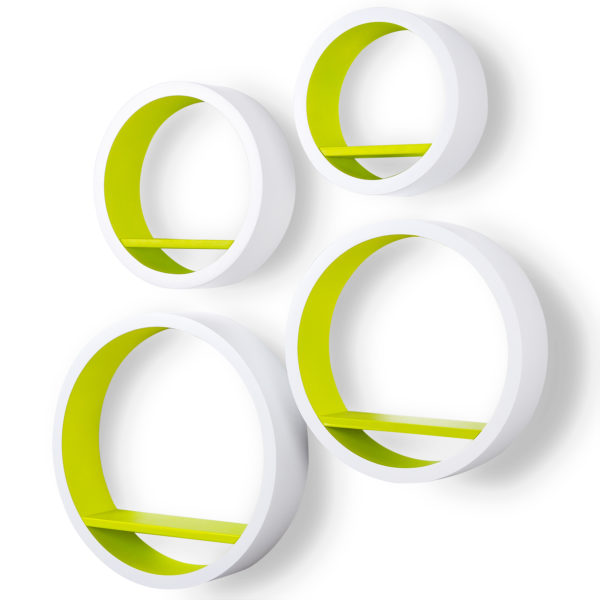 Набір із 4 настінних круглих полиць RG9231 (Зелений)Набір із 4 настінних круглих полиць RG9231 (Зелений)Набір із 4 настінних круглих полиць RG9231 (Зелений)Набір із 4 настінних круглих полиць RG9231 (Зелений)