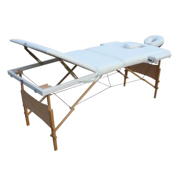 Масажний стіл 3х секційний масажна кушетка DS MS98 Білий