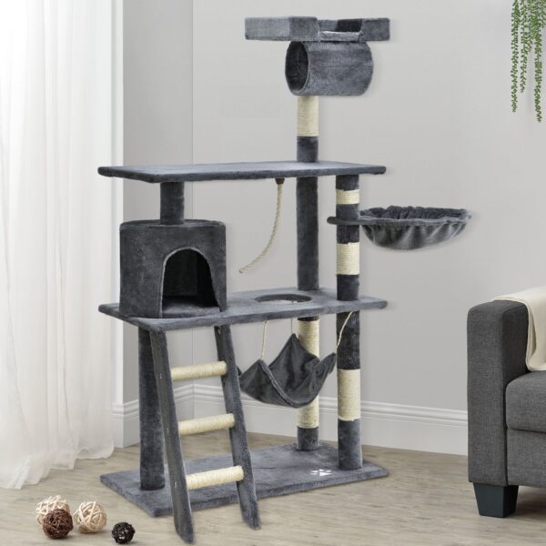 Кігтеточка для кішок Chiara 141 см світло-сіра