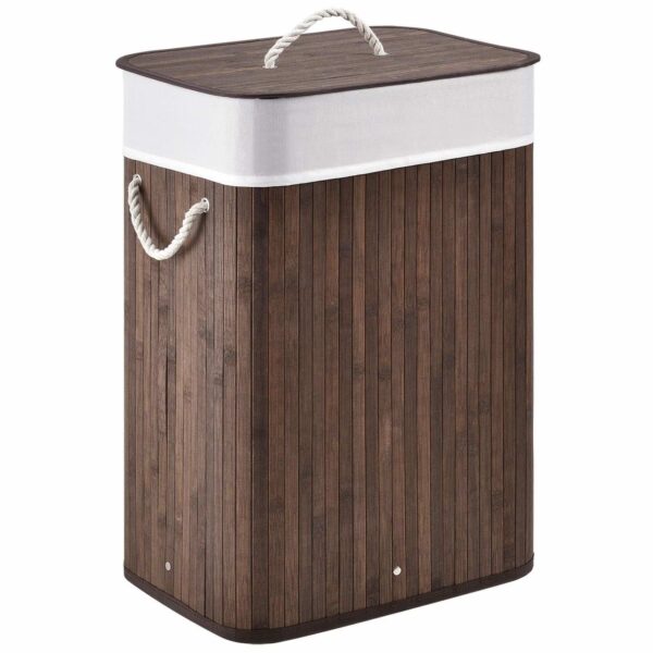 Бамбуковий кошик для білизни Curly 72 літра - коричневийБамбуковий кошик для білизни Curly 72 літра - коричневийБамбуковий кошик для білизни Curly 72 літра - коричневий