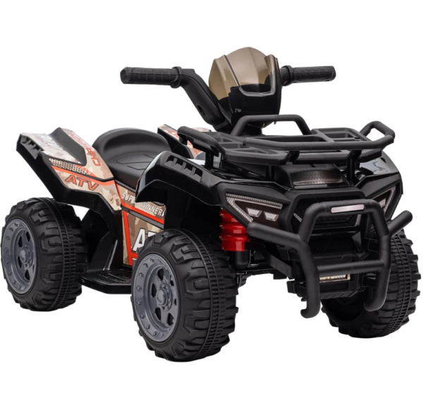 Дитячий електричний квадроцикл для дітей 18-36 місяців, чорний 70 x 42 x 45 смДитячий електричний квадроцикл для дітей 18-36 місяців, чорний 70 x 42 x 45 см