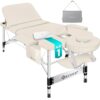 Масажний стіл 3-х секційний 60см бежевий